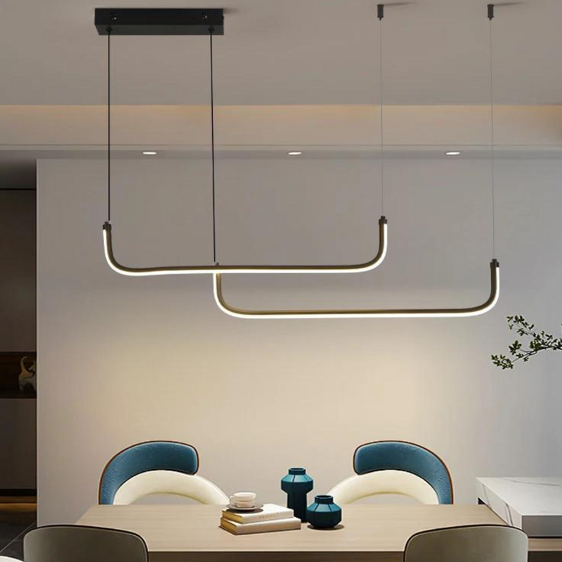 Lustre Pendente Line Plus Duplo Led 2 em 1