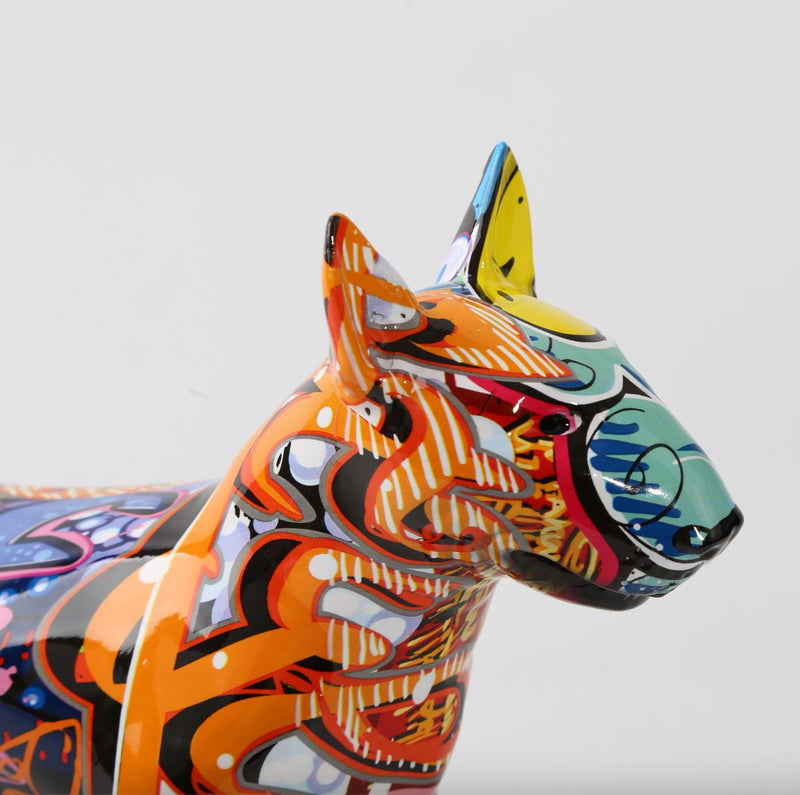 Escultura Bull Terrier Grafite Street & Colors