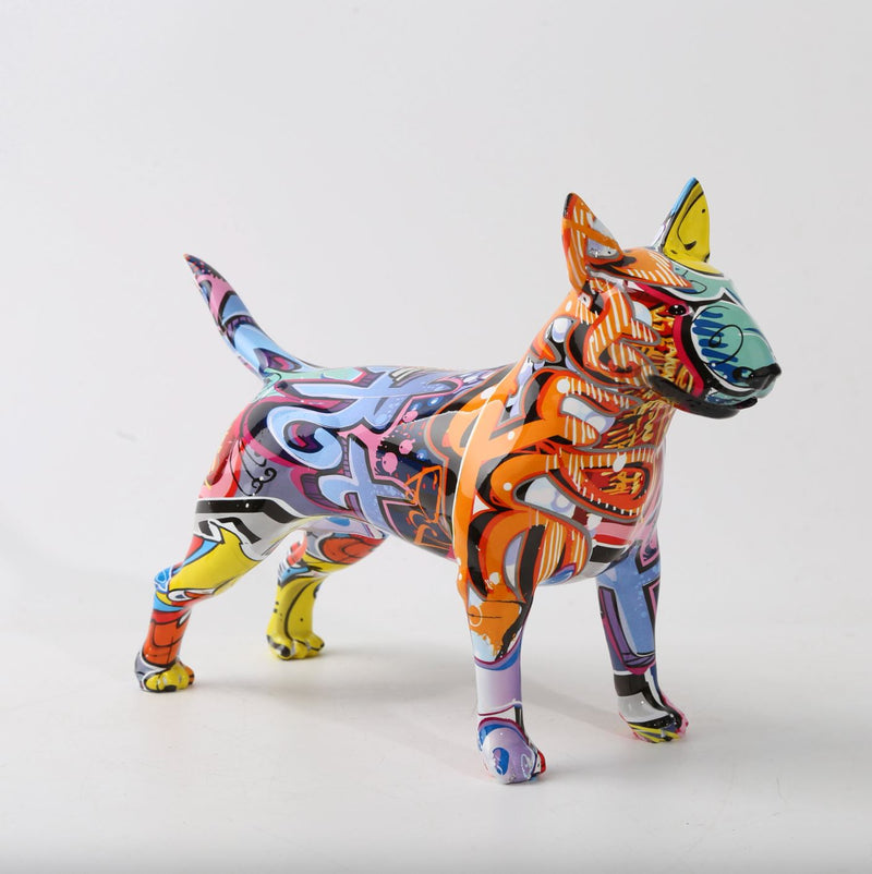 Escultura Bull Terrier Grafite Street & Colors