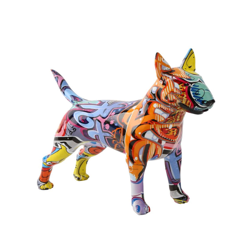 Escultura Bull Terrier Grafite Street & Colors