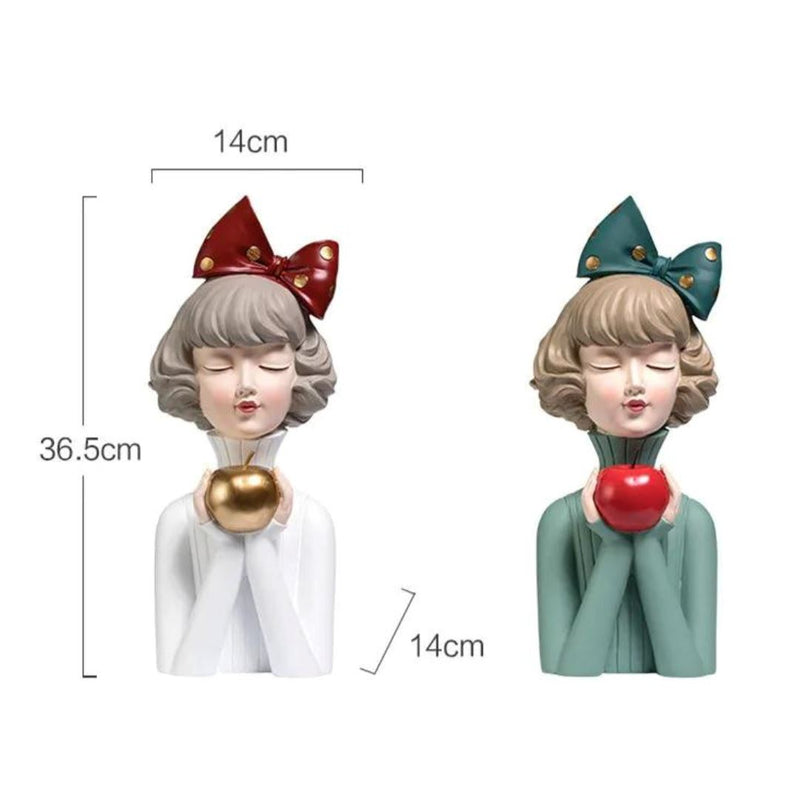 Escultura de Boneca Milly Litter (36,5x14cm)