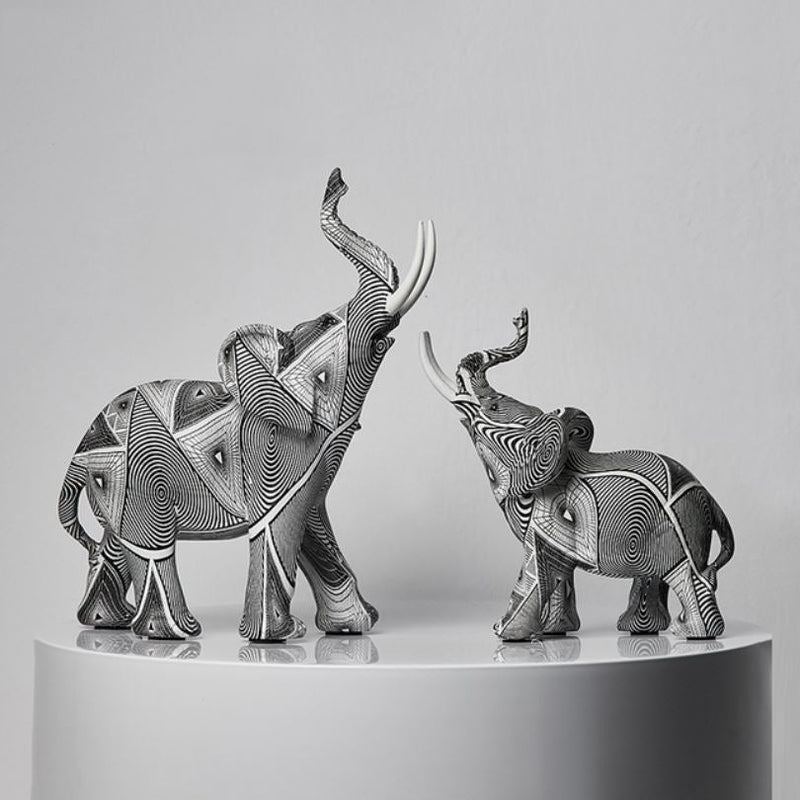 Escultura Elefante Pintura Mosaico