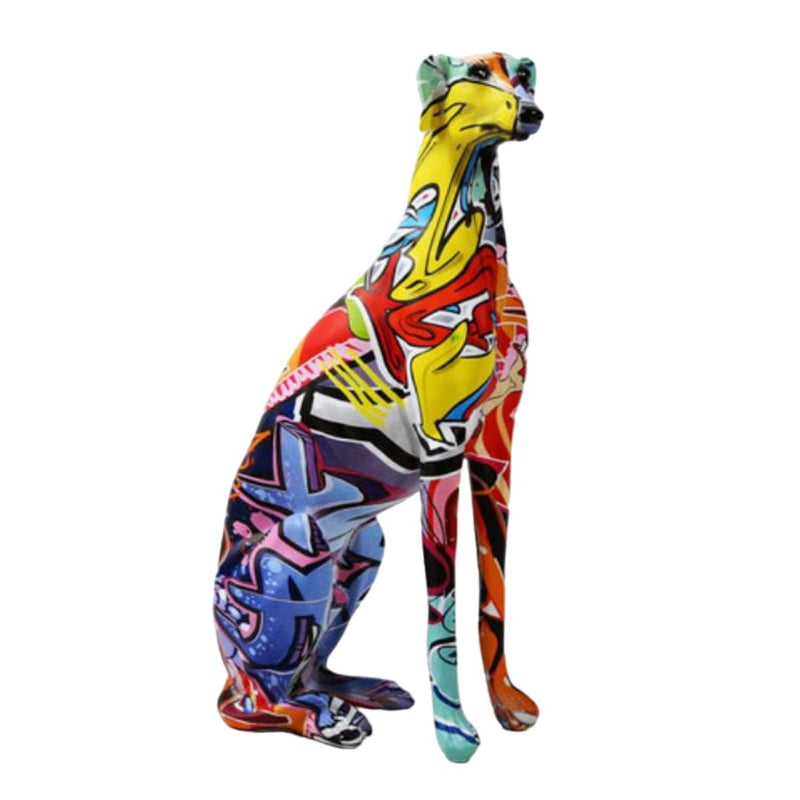 Escultura Galgo Whippet Grafite & Street