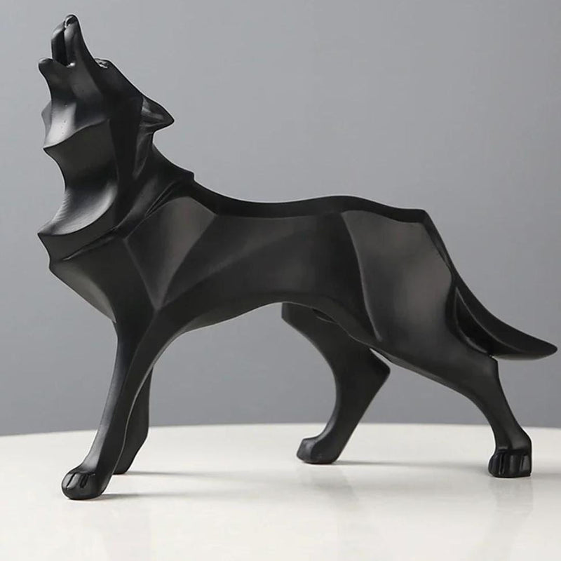 Escultura Lobo Abstrato