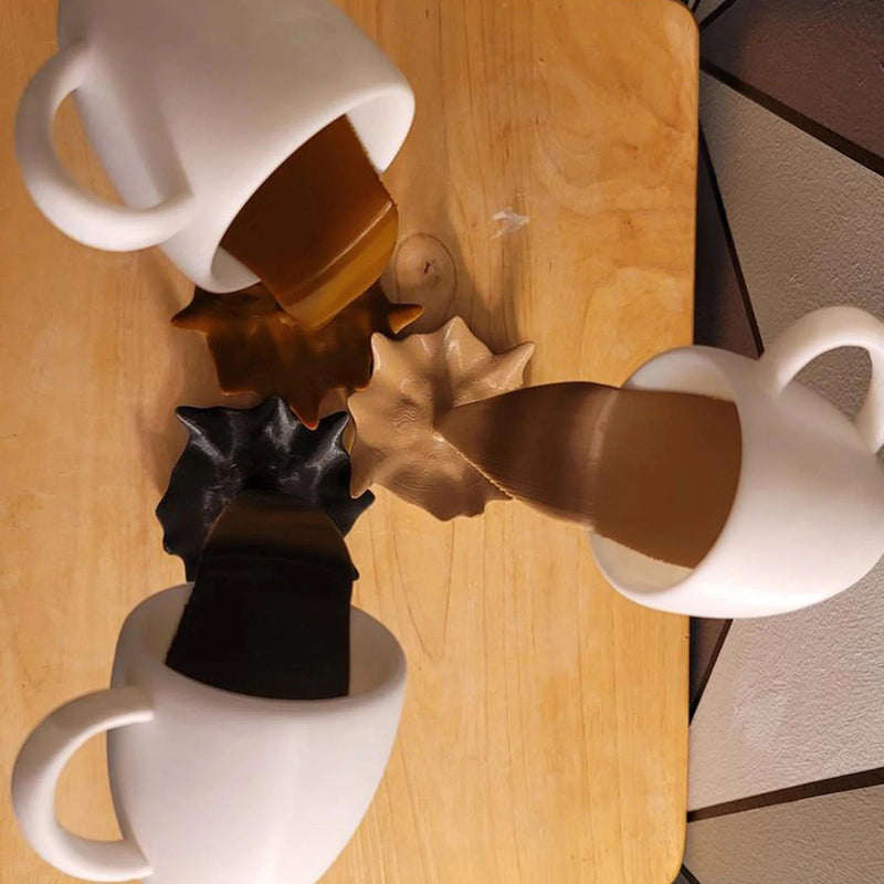 Escultura Spilled Coffee 3D