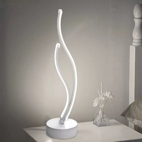 Loja Capricho Abajur - 0009 Fria Luminária Abajur de Mesa Espiral Ivar em Led