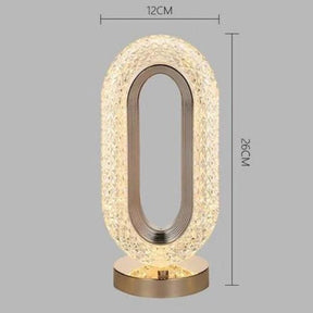 Loja Capricho Abajur - 0017 Luminária de Mesa e Abajour Luxuosa Cristal Oval