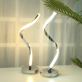 Loja Capricho Abajur - 0023 Luminária Abajur de Mesa Espiral Ivar II em Led