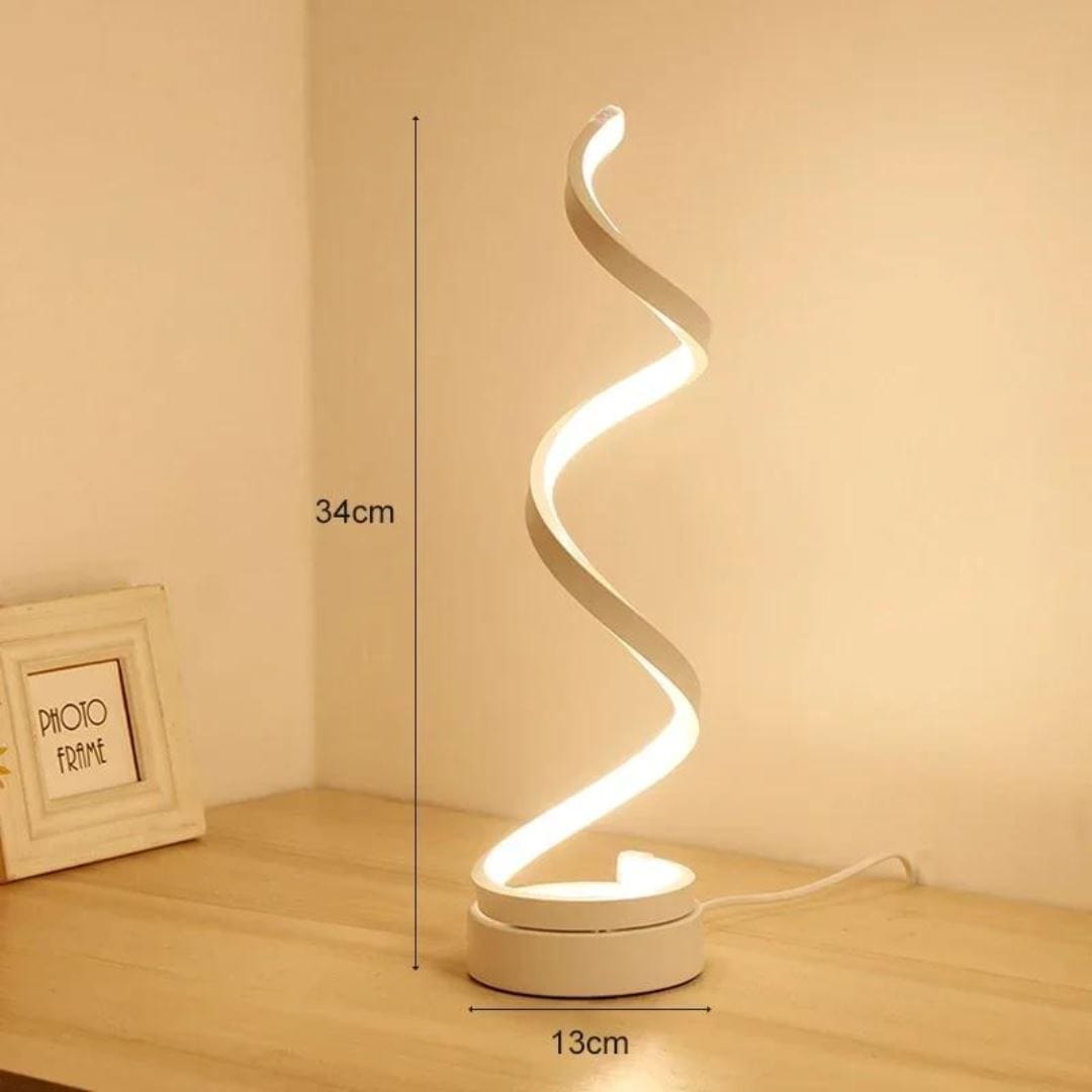 Loja Capricho Abajur - 0038 Luminária Abajur de Mesa Espiral Small Luna - 34cm