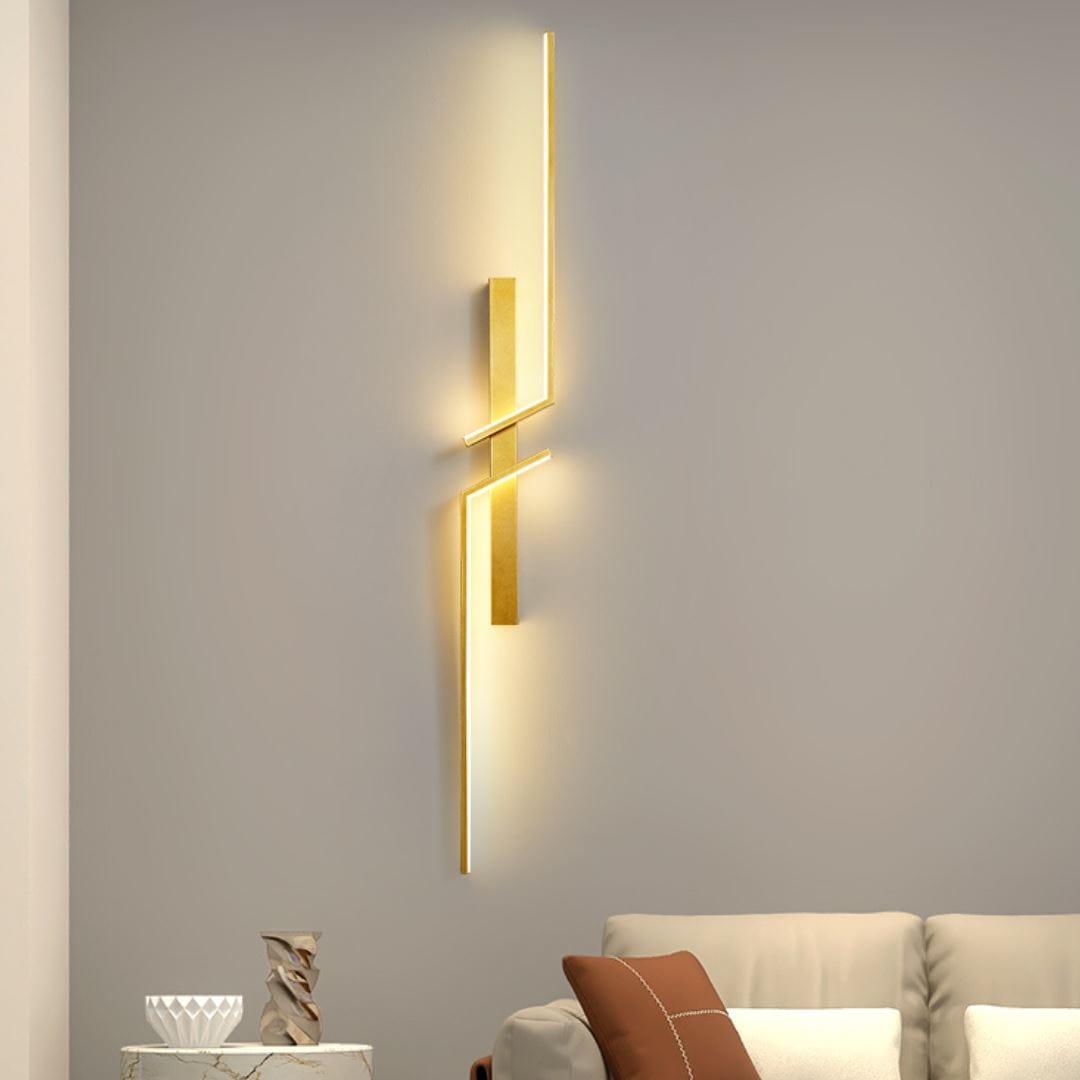 Loja Capricho Arandela 0021 Dourado / Quente / 60cm Luminária Arandela de Parede Lumina