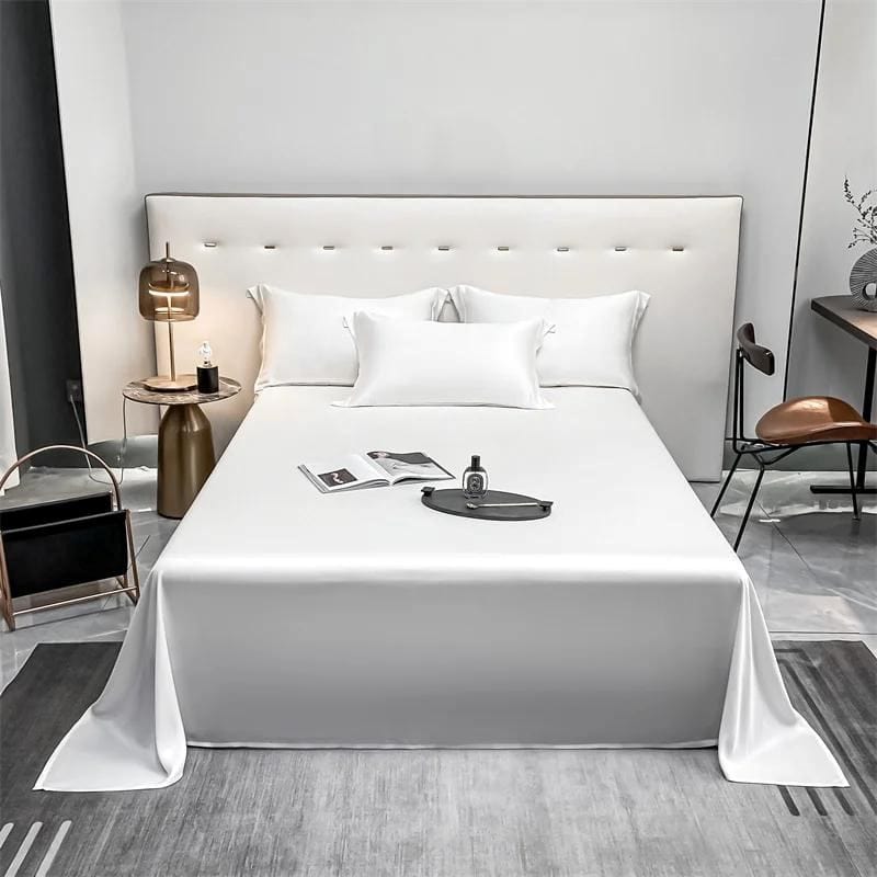 Loja Capricho Cama - 0007 Branco / Casal (200x230cm) Jogo de Cama Imperium - 3 Peças