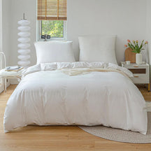 Loja Capricho Cama - 0009 Branco / 200x200cm Jogo de Cama Soft Dream - 3 Peças