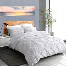 Loja Capricho Cama - 0010 Branco / 200x200cm Jogo de Cama Naturale - 3 Peças