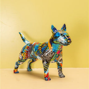 Escultura Bull Terrier Grafite Street & Colors