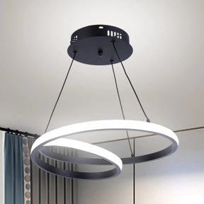 Loja Capricho Lustre - 0010 Fria Lustre Pendente Entrelaço Circular Led