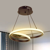 Loja Capricho Lustre - 0010 Quente Lustre Pendente Entrelaço Circular Led