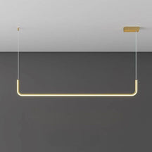 Loja Capricho Lustre - 0011 Dourado / Quente Lustre Pendente Line Plus Led