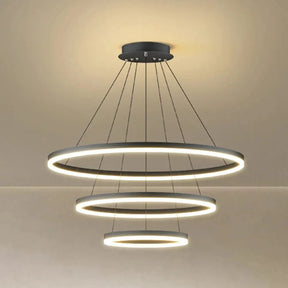 Loja Capricho Lustre - 0024 Lustre Pendente Circular Triplo em Led para Sala Jantar