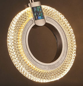 Loja Capricho Pendente - 0003 01 Unidade Lustre Pendente de Luxo Cristal Circular