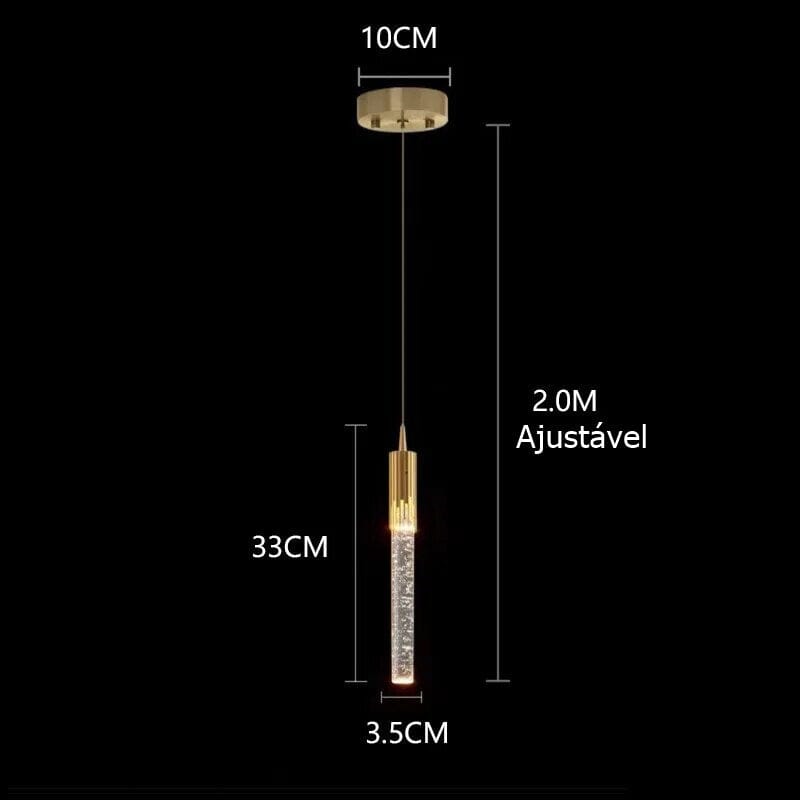 Loja Capricho Pendente - 0016 Quente Lustre Pendente de Luxo Helix Crystals