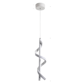 Loja Capricho Pendente - 0027 Lustre Pendente em Espiral Branco de Led