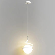 Loja Capricho Pendente - 0036 Branco Lustre Pendente Orbit Spiral em LED