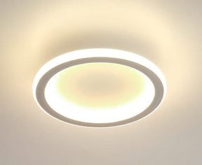 Loja Capricho Plafon - 0017 Circular / Branco / Quente Luminária de Teto Plafon Sobrepor Solari LED Interno e Externo para Quarto Sala