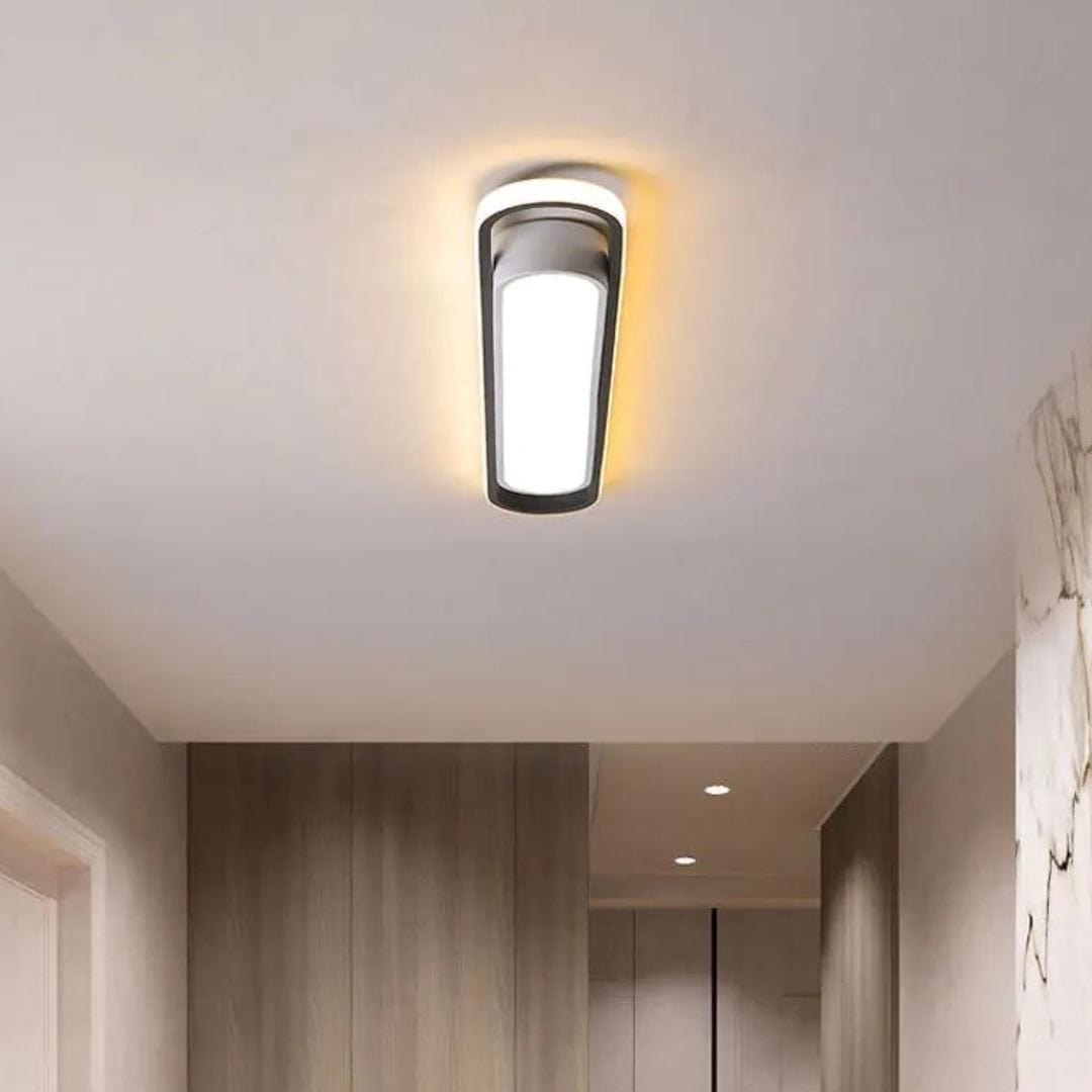 Loja Capricho Plafon - 0020 Luminária de Teto Plafon Sobrepor Slim Oval para Quarto Sala