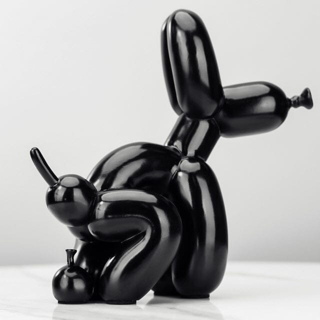 Loja Capricho Resina - 0018 Black Escultura Doggy Poo 23x22cm