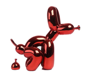 Loja Capricho Resina - 0018 Red Gold Escultura Doggy Poo 23x22cm