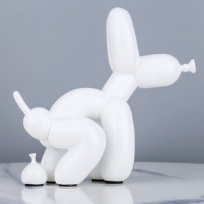 Loja Capricho Resina - 0018 White Escultura Doggy Poo 23x22cm