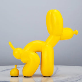 Loja Capricho Resina - 0018 Yellow Escultura Doggy Poo 23x22cm