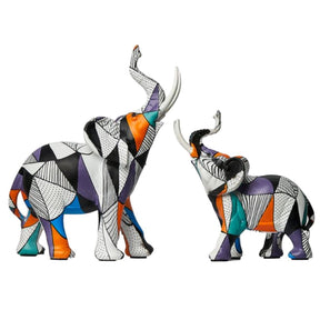 Loja Capricho Resina - 0020 Escultura Elefante Pintura Mosaico