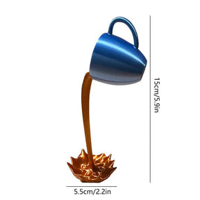 Loja Capricho Resina - 0033 Azul Escultura Spilled Coffee 3D