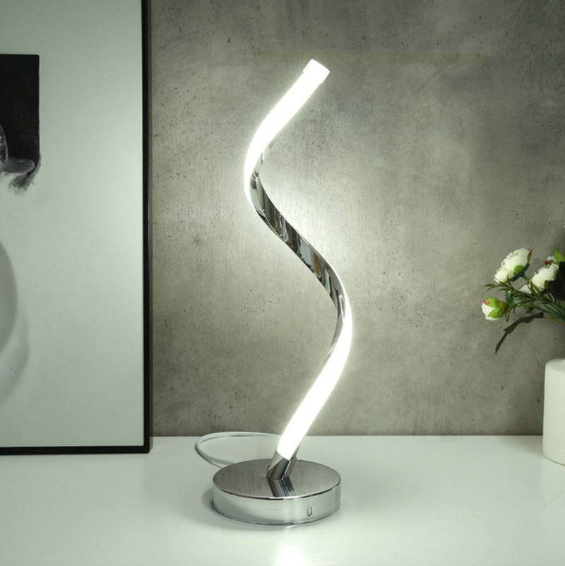 Luminária Abajur de Mesa Espiral Ivar II em Led