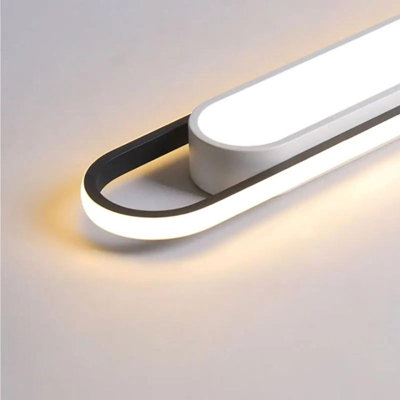 Luminária de Teto Plafon Sobrepor Slim Oval para Quarto Sala