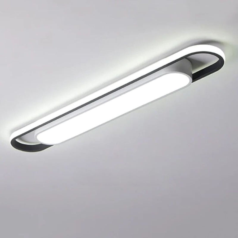 Luminária de Teto Plafon Sobrepor Slim Oval para Quarto Sala