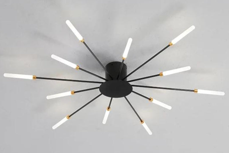 Lustre Luminária de Teto Nórdico Sputnik de Led (12 hastes)