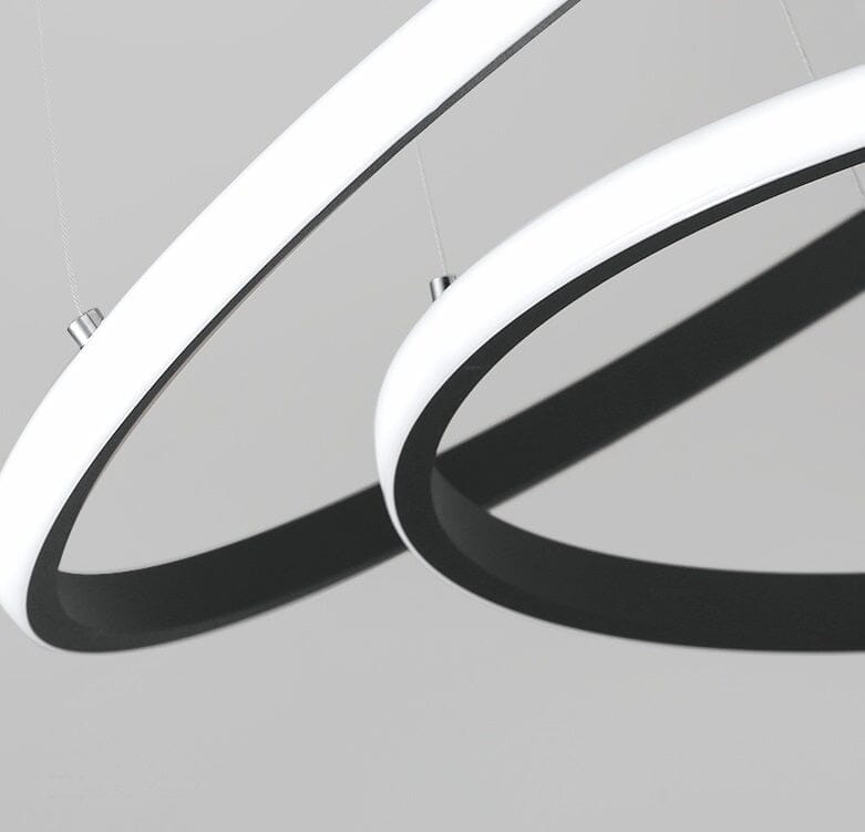 Lustre Pendente Circular Triplo em Led para Sala Jantar (60cm)