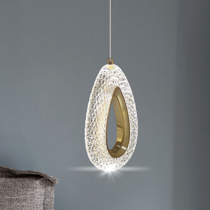 Lustre Pendente de Luxo em Gota Cristal