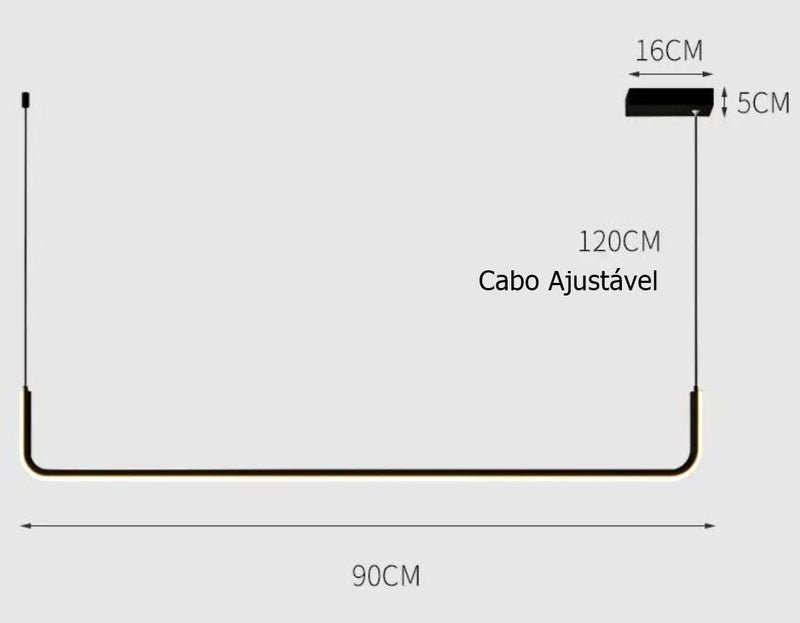 Lustre Pendente Line Plus Led