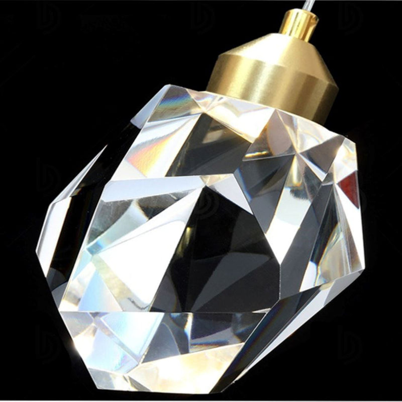 Lustre Pendente de Luxo Diamond para Quarto Sala