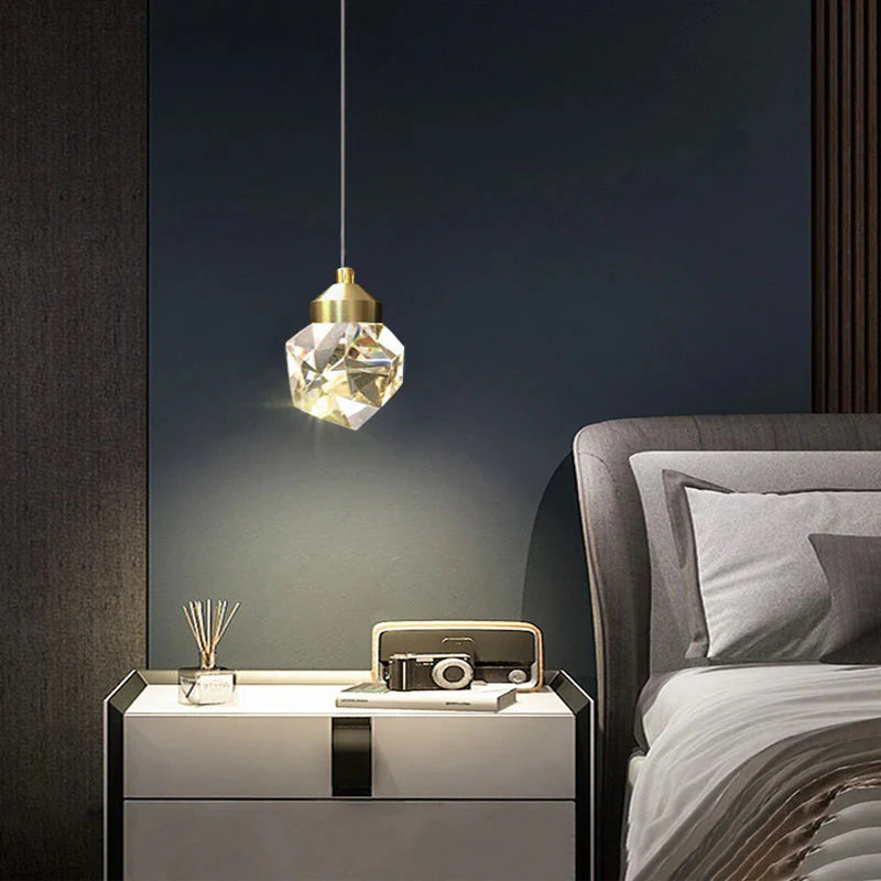 Lustre Pendente de Luxo Diamond para Quarto Sala